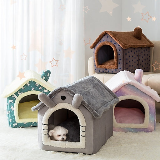 All-Season Pet Bed – Soft Dog & Cat House for Small Pets, Cozy Teddy-Style Cushion Prowise Healthcare