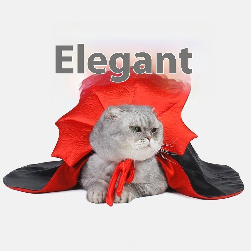 Vampire Cloak Pet Costume – Adorable Halloween Outfit for Cats & Small Dogs DOG n KITTY