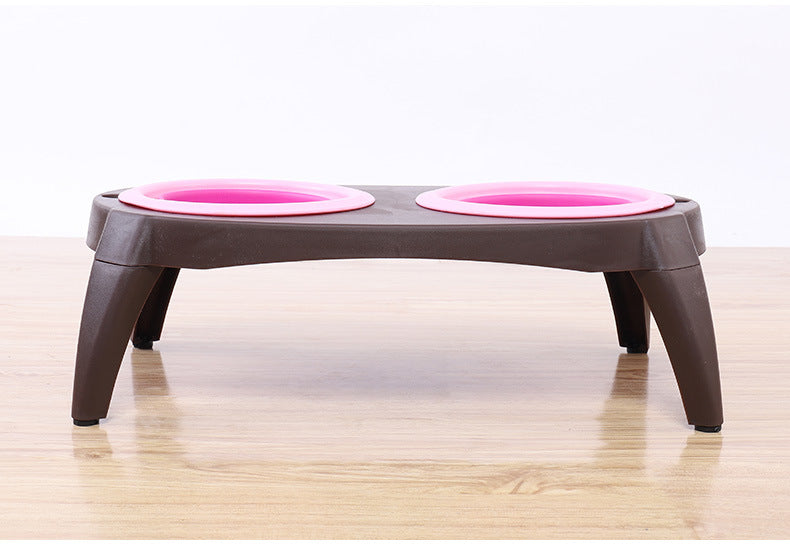 Pet Cat Dog Collapsible Bowl with Stand Unbranded