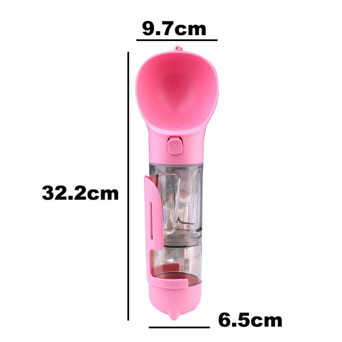 4 in 1 Multifunctional Pet Water Bottle - 300ml UK PET HOUSE