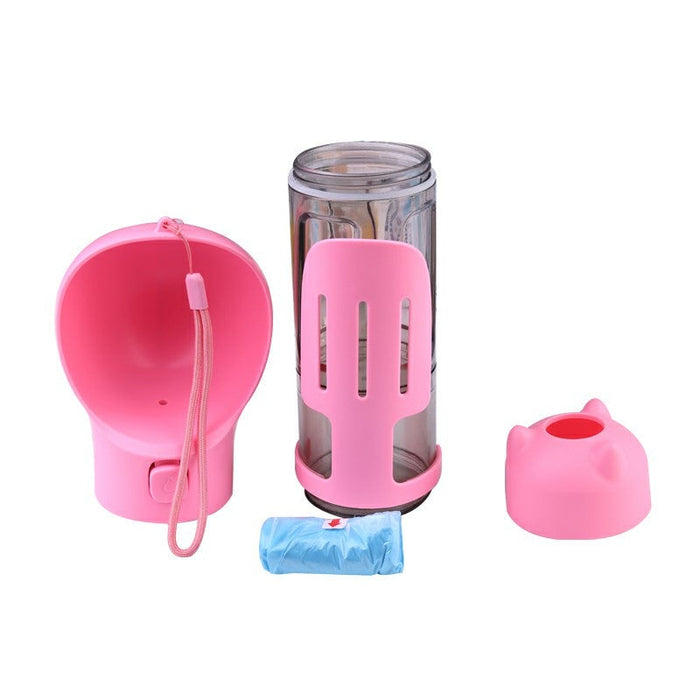 4 in 1 Multifunctional Pet Water Bottle - 300ml UK PET HOUSE