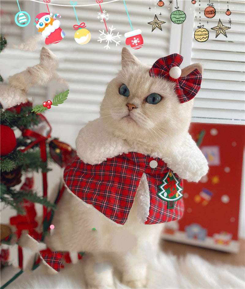 Pet Cat Christmas New Year Shawl Unbranded