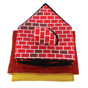 Pet Villa House – Chimney Style Cozy Nest for Cats & Small Dogs, Plush Indoor Bed UK PET HOUSE