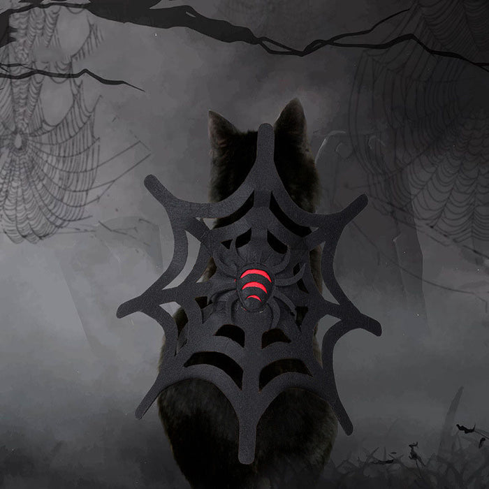 Halloween Spider Web Costume – Cat & Dog Outfit for Spooky Dress-Up DOG n KITTY
