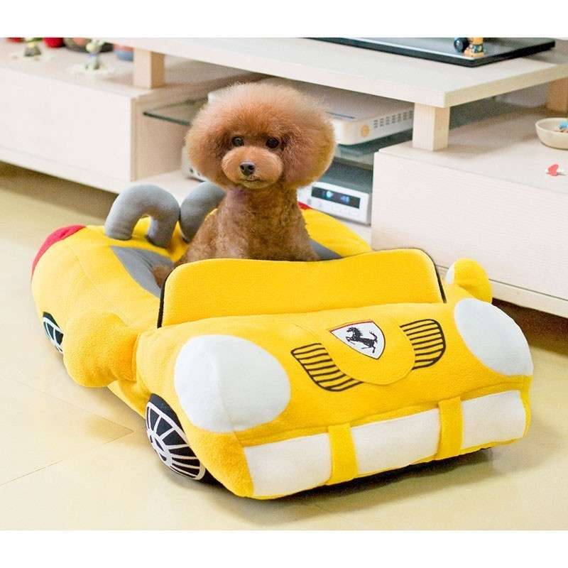 Car-Shaped Dog and Cat Bed – Fun Plush Washable Pet Sofa, Available in Multiple Colors UK PET HOUSE
