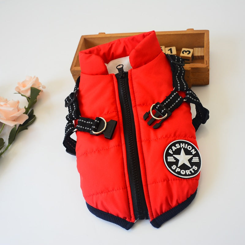 Pet Dog & Cat Winter Hooded Coat Jacket UK PET HOUSE