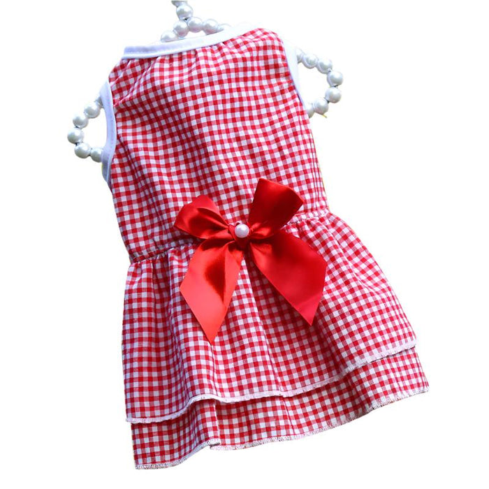 Pet Cat Dog Skirt with Back Leash