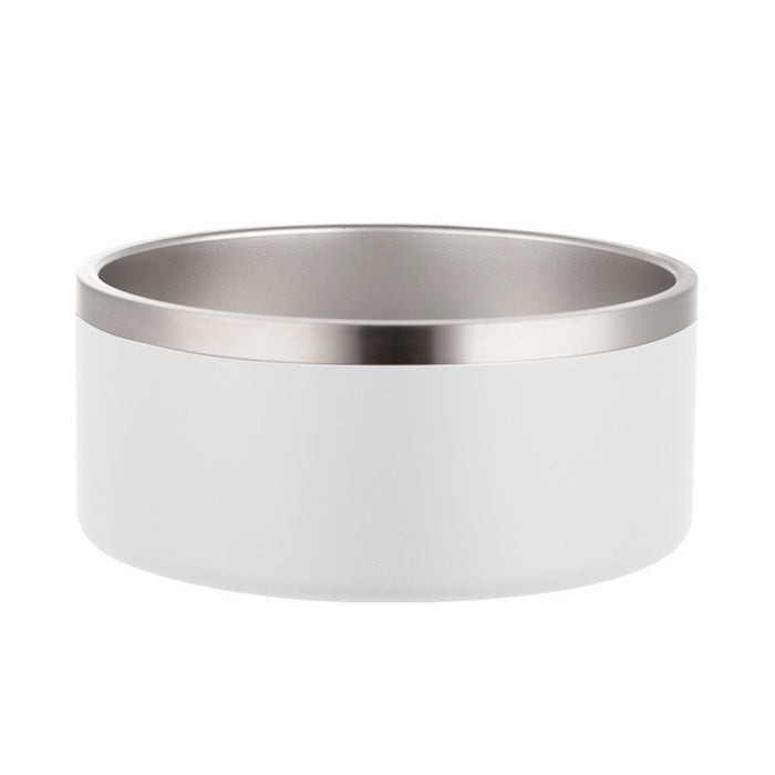 Pet Cat Dog Large Capacity Stainless Steel Bowl Double Layer Vacuum