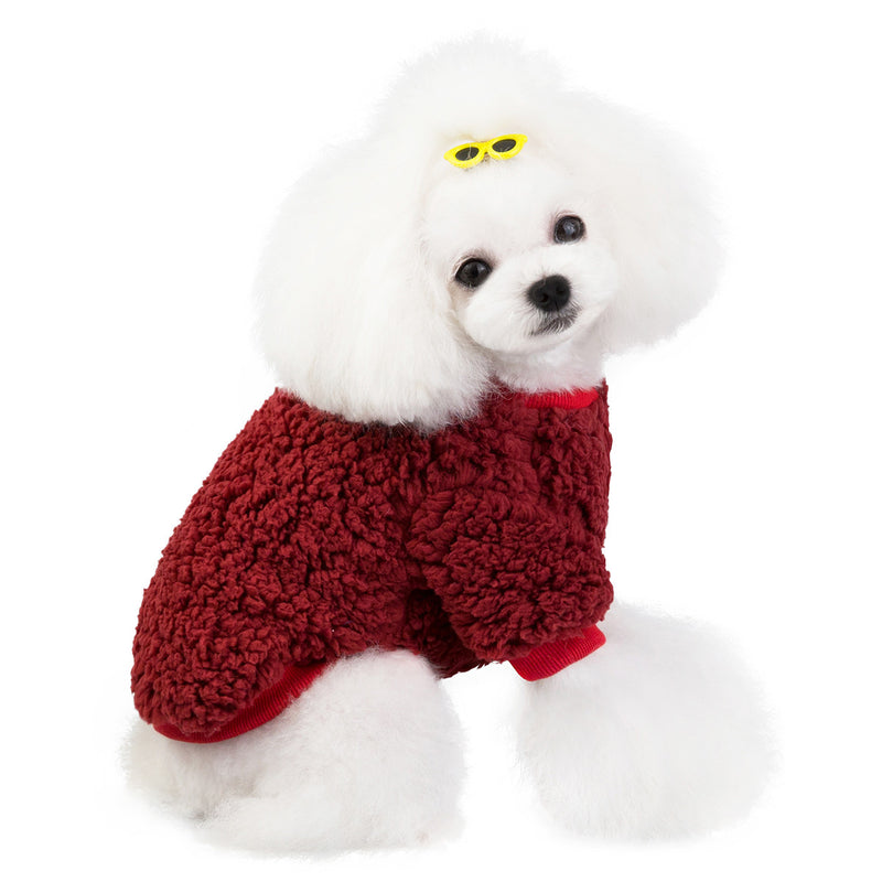 Soft Velvet Pet Coat for Dogs & Cats – Cozy Autumn & Winter Jacket UK PET HOUSE