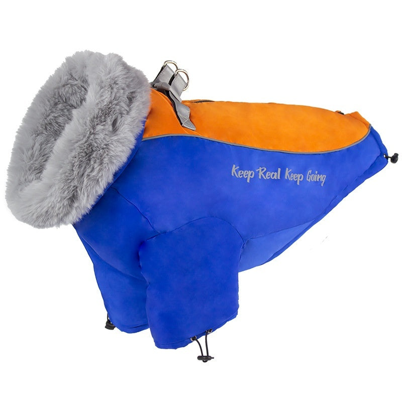 Thickened Windproof Pet Dog Coat – Warm Two-Leg Winter Jacket for Large Dogs UK PET HOUSE