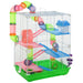 5 Tier Hamster Cage Carrier Habitat Small Animal House w/ Exercise Wheels Tunnel UK PET HOUSE