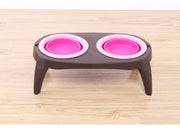 Pet Cat Dog Collapsible Bowl with Stand Unbranded