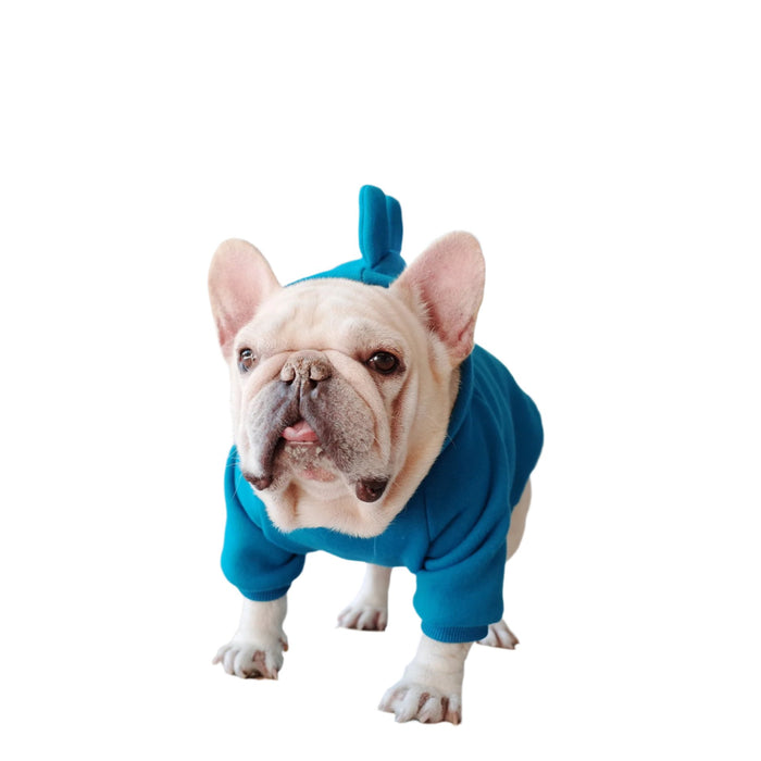 Pet Dog Apparel Fleece Solid Color Hoodie