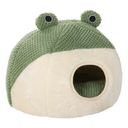 Little Frog Pet Bed – Warm Plush Nest for Small Cats & Dogs (Up to 5 kg), Cozy Autumn Winter House Prowise Healthcare