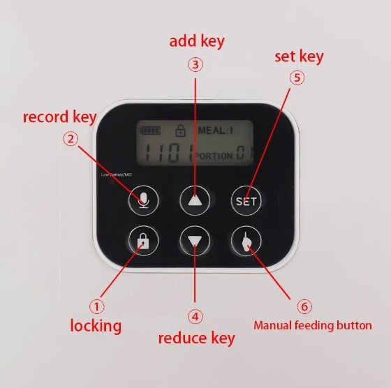 6L Intelligent Automatic Pet Feeder UK PET HOUSE