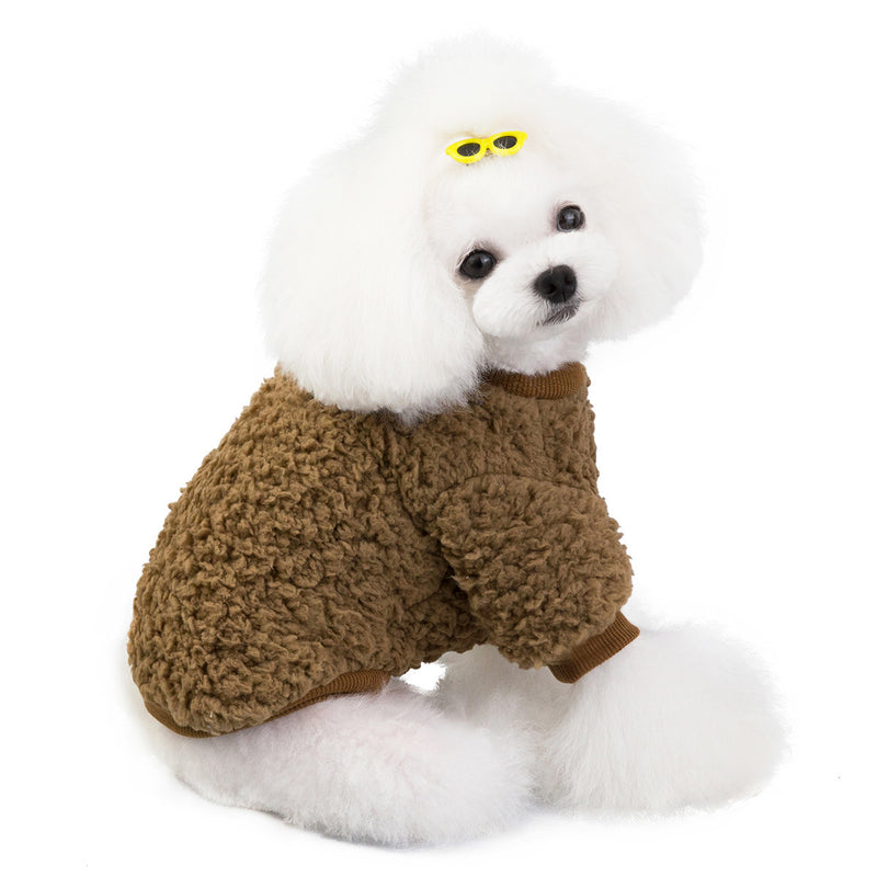 Soft Velvet Pet Coat for Dogs & Cats – Cozy Autumn & Winter Jacket UK PET HOUSE
