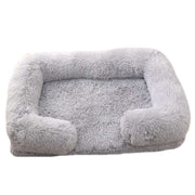 Plush Rectangular Pet Bed – Cozy Winter Nest for Cats & Dogs, Soft Indoor Cushion UK PET HOUSE