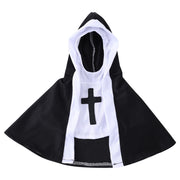 Halloween Pet Costume – Choose Between Nun Cloak or Priest Holding Bible Outfit for Cats & Small Dogs UK PET HOUSE