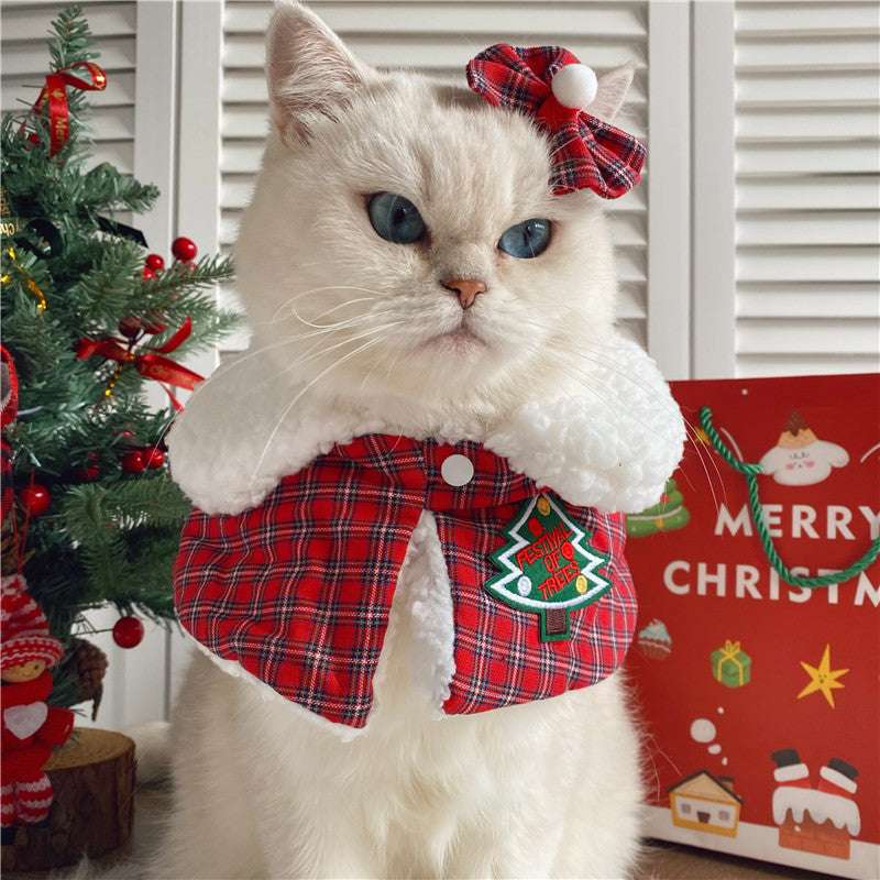 Pet Cat Christmas New Year Shawl Unbranded