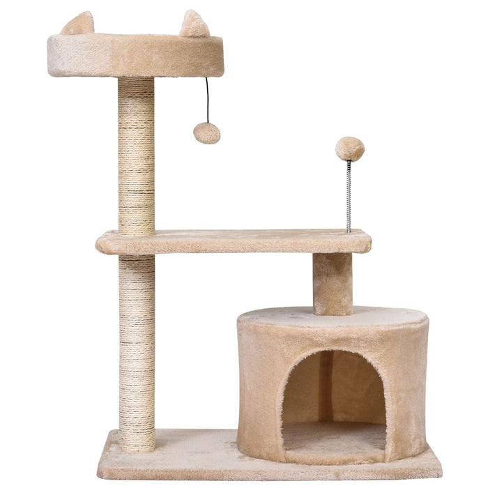 81cm Cat Tree Scratching Post Tower for Kitten Large Cats Activity Centre House UK PET HOUSE