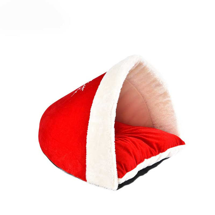 Pet Dog Cat Christmas Pet Nest Bed