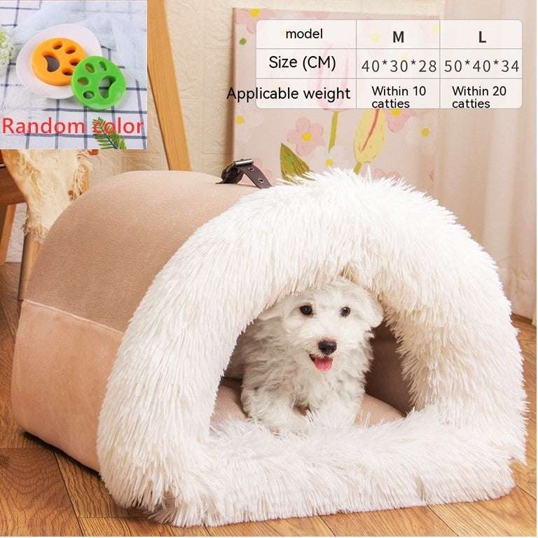 Cozy Portable Pet Nest – Moisture-Proof Warm Bed for All Seasons DOG n KITTY