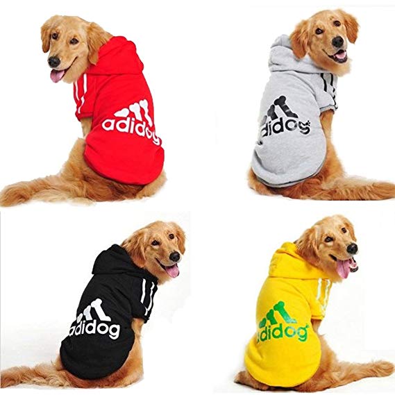 Pet Dog Oversized Hooded Sweater for LARGE Breeds (adidog)