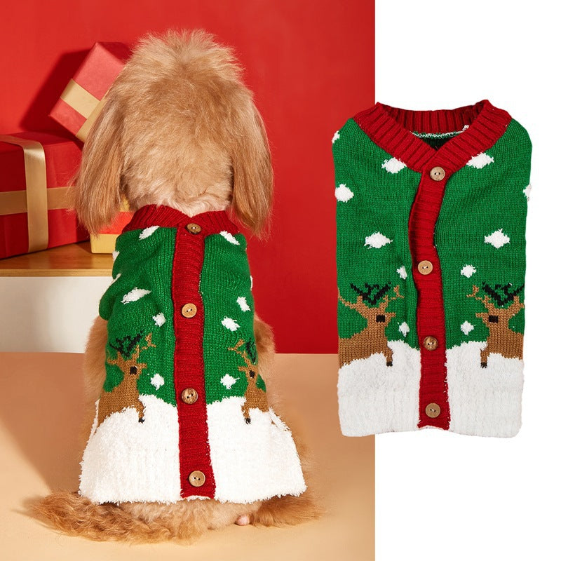 Festive Reindeer Knit Pet Sweater – Christmas Dog & Cat Jumper (Multiple Styles) UK PET HOUSE
