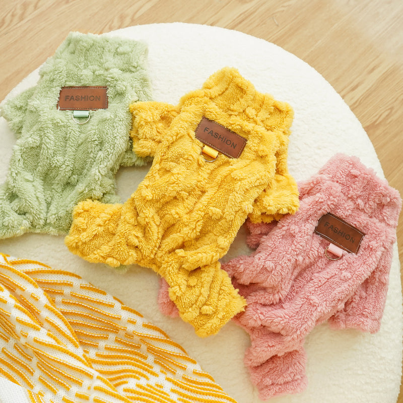 CozyPet Plush Onesie – Full-Body Fleece Suit for Dogs & Cats UK PET HOUSE