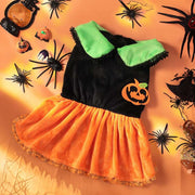 Pet Cat Dog Halloween Classic Pumpkin Skirt & Halloween Pumpkin Sweater Hoodie Unbranded