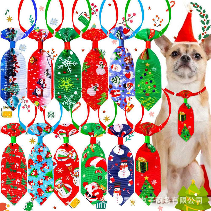 Pet Cat Dog Christmas Cute Printed Small Necktie Unbranded