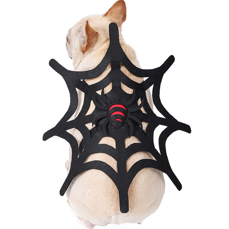 Halloween Spider Web Costume – Cat & Dog Outfit for Spooky Dress-Up DOG n KITTY