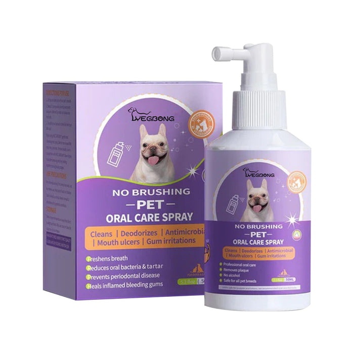 Pet Cat Dog Teeth cleaning spray Pet Oral Cleaning Breath Fresh Deodorant