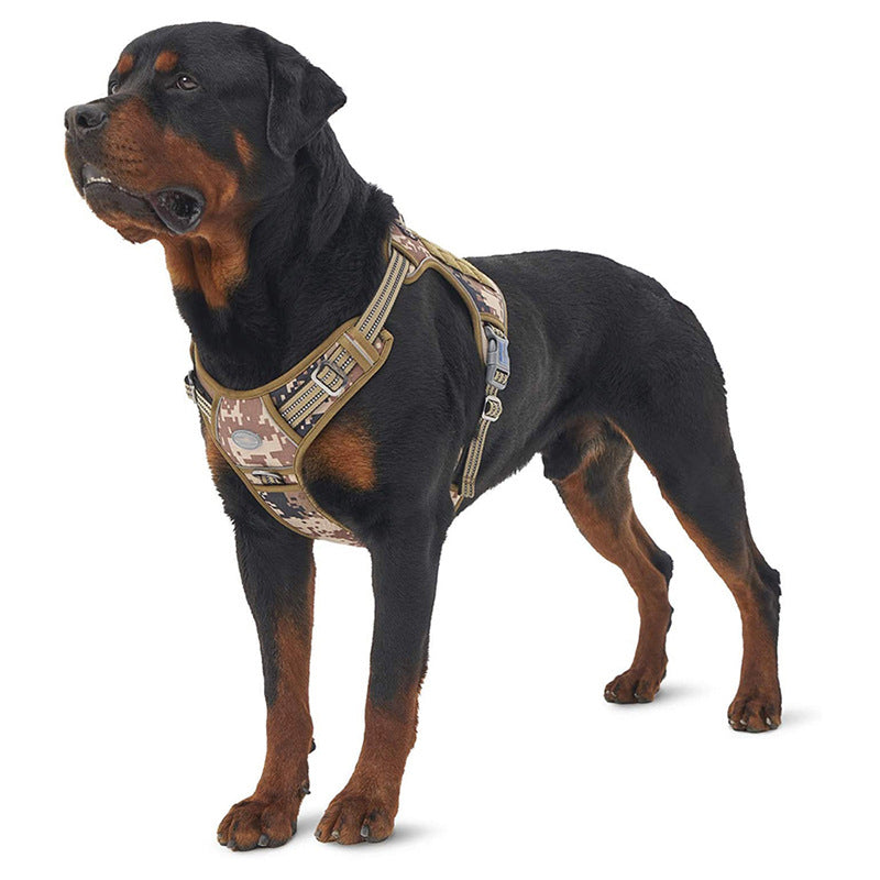 Medium To Large Dog Chest Strap Velcro Dog Tactical Vest Pet Chest and Back Traction Rope eprolo