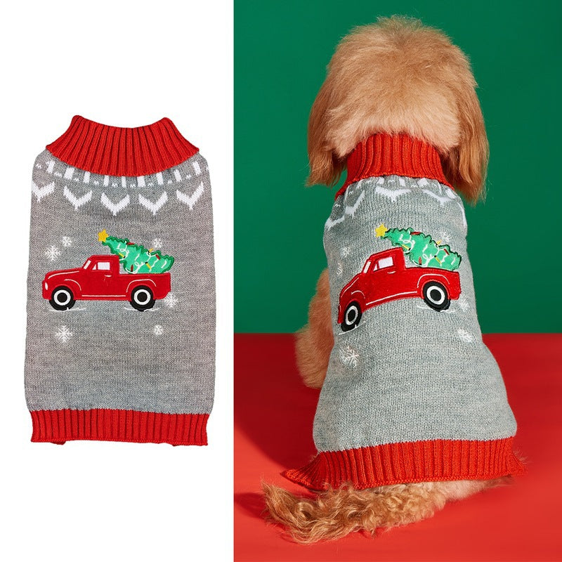 Festive Reindeer Knit Pet Sweater – Christmas Dog & Cat Jumper (Multiple Styles) UK PET HOUSE