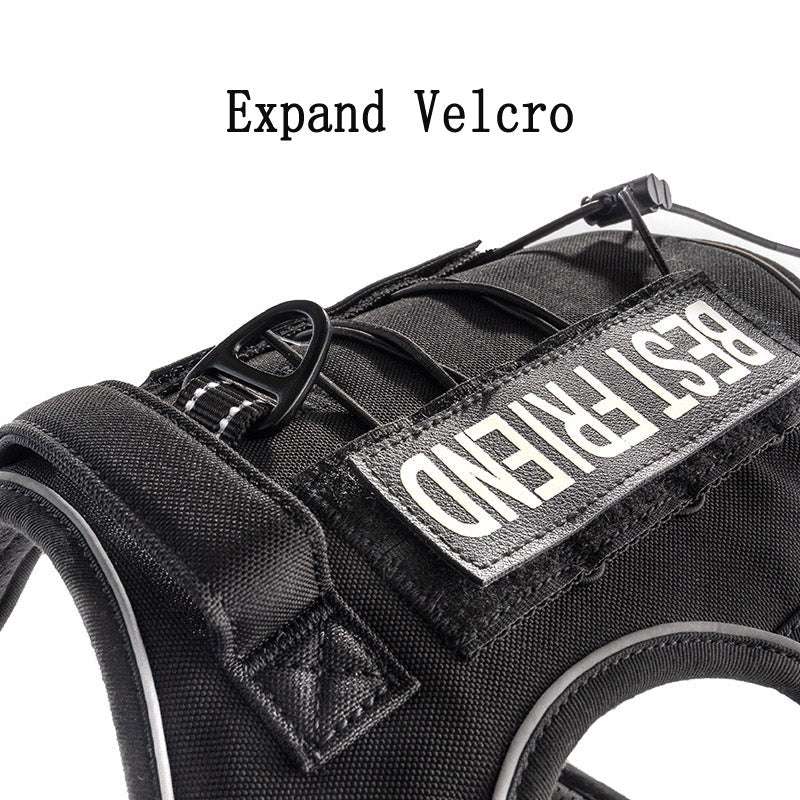 Medium To Large Dog Chest Strap Velcro Dog Tactical Vest Pet Chest and Back Traction Rope eprolo