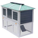 Animal Rabbit Cage Double Floor Wood UK PET HOUSE