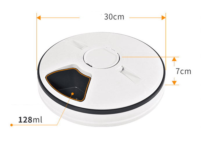 Automatic Pet Feeder With Six Meal Grids UK PET HOUSE