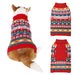 Autumn Pet Christmas Acrylic Sweater Red UK PET HOUSE