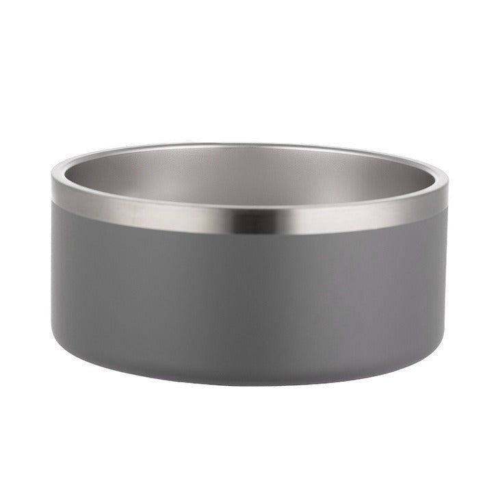 Pet Cat Dog Large Capacity Stainless Steel Bowl Double Layer Vacuum eprolo