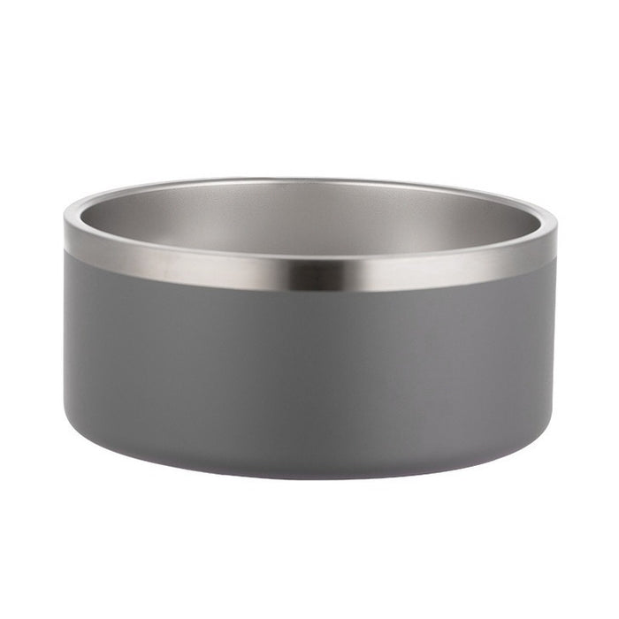 Pet Cat Dog Large Capacity Stainless Steel Bowl Double Layer Vacuum