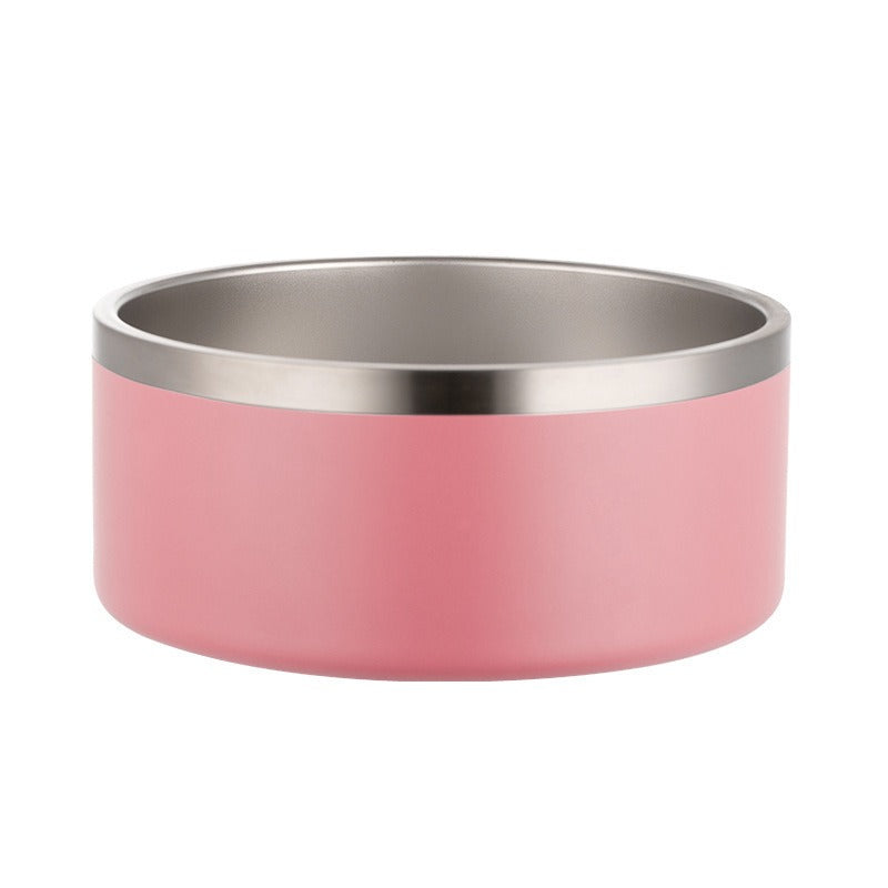 Pet Cat Dog Large Capacity Stainless Steel Bowl Double Layer Vacuum eprolo