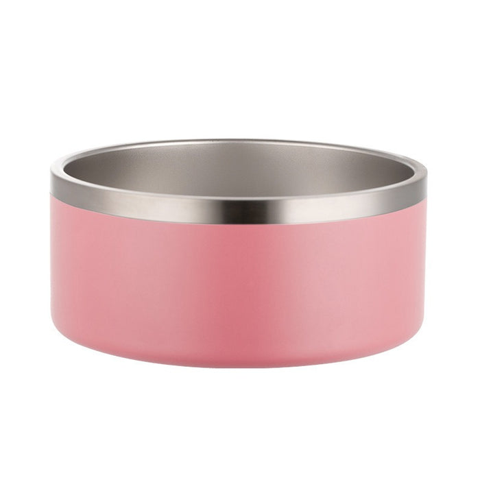 Pet Cat Dog Large Capacity Stainless Steel Bowl Double Layer Vacuum