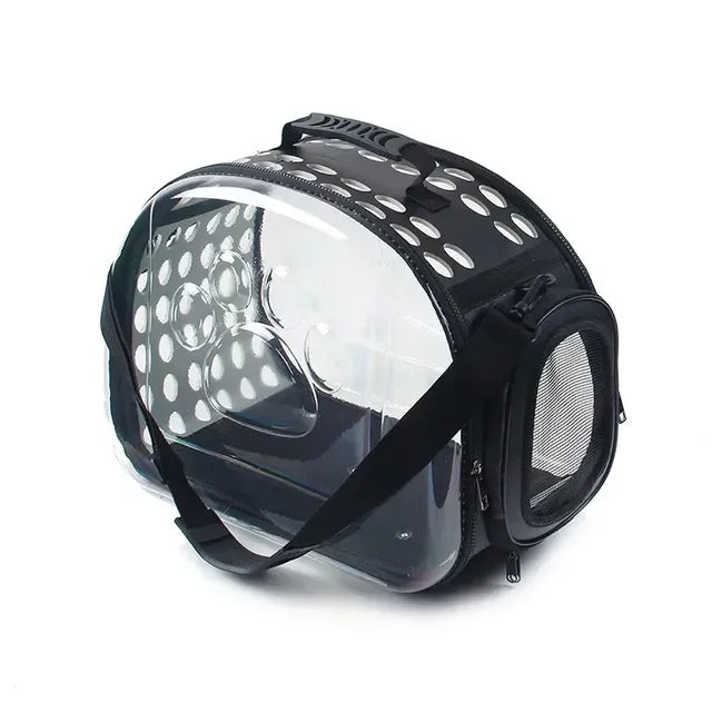 Pet Cat Carrier Bag Foldable Transparent Cage Portable Travel Breathable Cat Transport Bag Basket Backpack Handbag Pet Supplies eprolo
