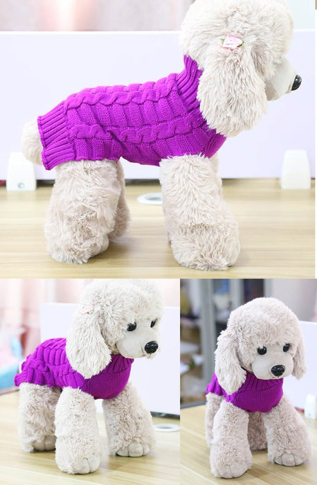 Cashmere Twisted Rope Pet Sweater UK PET HOUSE