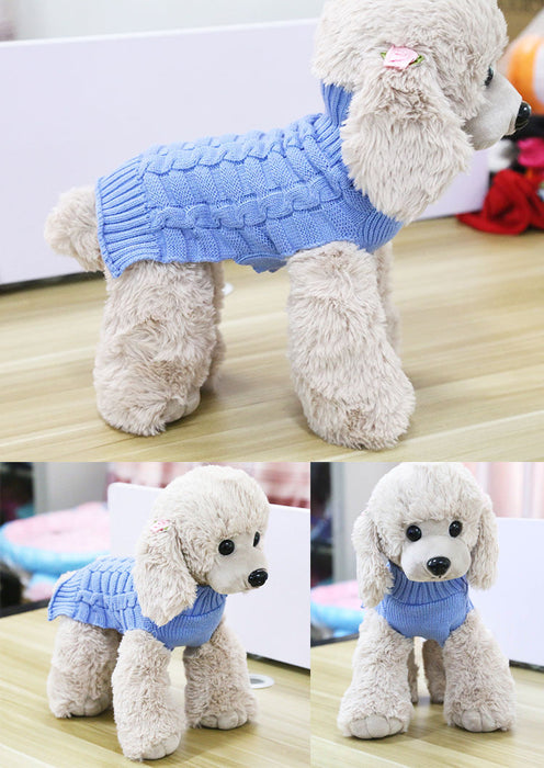 Cashmere Twisted Rope Pet Sweater UK PET HOUSE