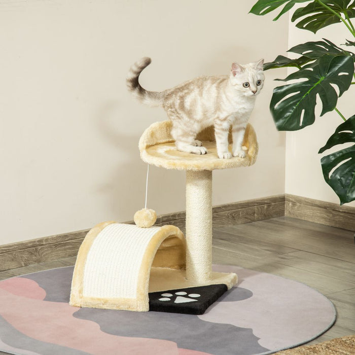 Cat Tower W/ Scratching Post Cosy Sisal Home UK PET HOUSE