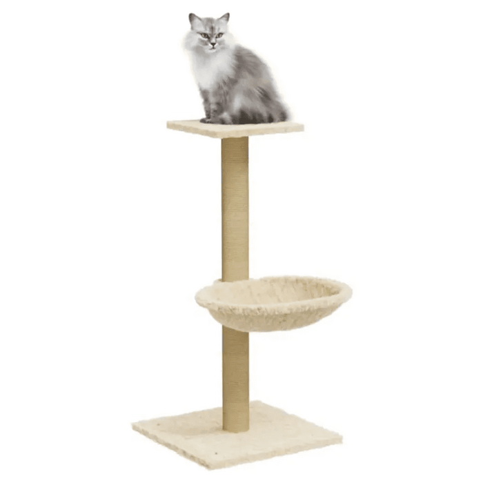 Cat Tree with Sisal Scratching Post 74 cm UK PET HOUSE