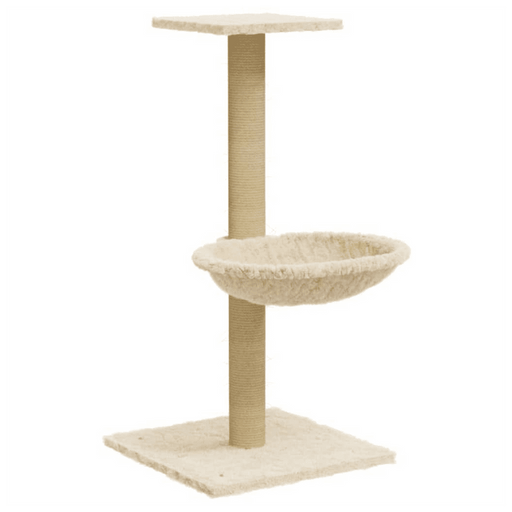 Cat Tree with Sisal Scratching Post 74 cm UK PET HOUSE