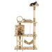 Cat Tree with Sisal Scratching Posts 140 cm UK PET HOUSE